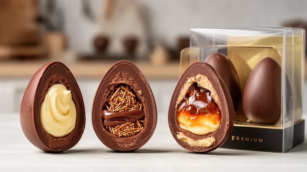 Trio de Mini Ovos de Páscoa Recheados: Receita Profissional, Embalagem Premium e Estratégia de Precificação para Aumentar seus Lucros